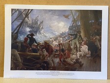 The Battle of Trafalgar naval art print Death of Nelson HMS Victory