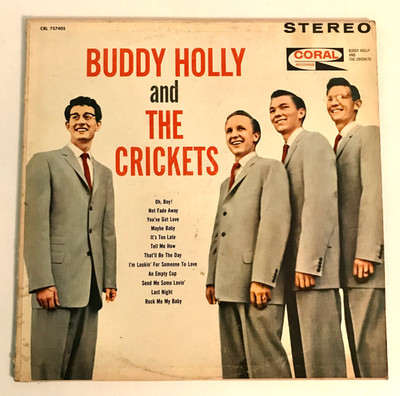 Buddy Holly And The Crickets Vinyl LP Coral 1963 CRL 757405 Rock & Roll