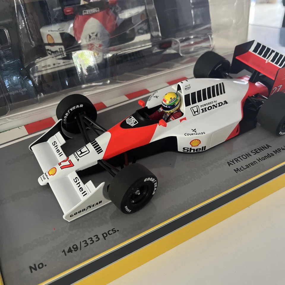 Minichamps McLaren Honda MP4/5B Ayrton Senna World Champion 1990 1:18 149/333 - Image 2 of 4