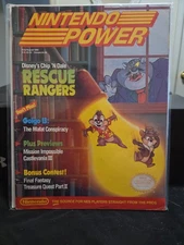 NINTENDO POWER MAGAZINE JULY/AUGUST 1990 CHIP N DALE RESCUE RANGERS W/ POSTER