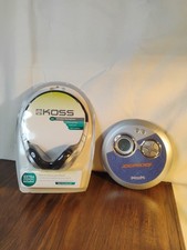   Vintage Philips AX3311/17 Portable CD Player Jogproof 45 Sec  New Headphones