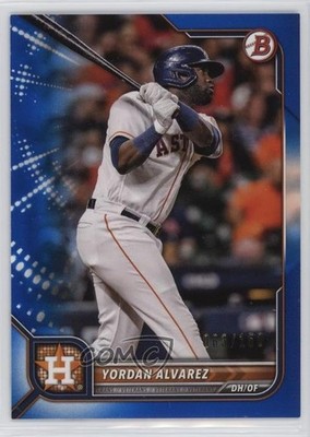 2022 Bowman Blue Border 63/150 Yordan Alvarez #83 18zu