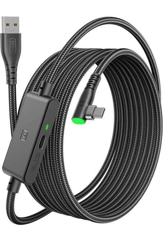 INIU Link Cable 5M with Separate Charging Port,VR Cable for Meta Oculus Quest 3