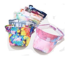 Wholesale Tie dye sun Visor caps 30 pc &pound;2 each
