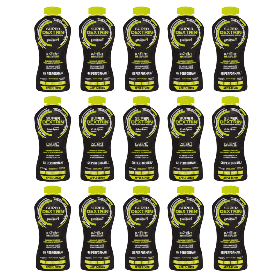 Ethicsport Super Dextrin gel 15 Pack da 55 ml HBCD Destrine DE6 DE18 Energy - Immagine 3 di 4