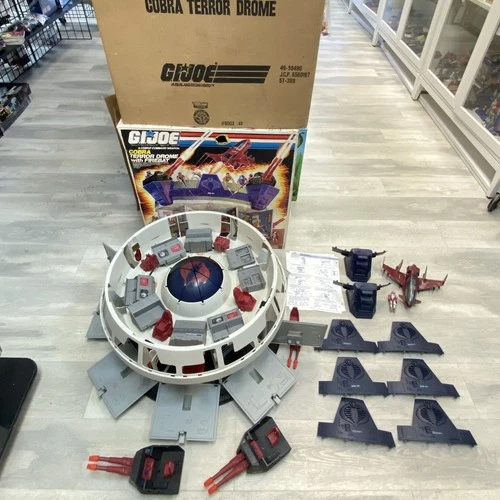 GI Joe Terror Drome Complete w/Box & Shipping Sleeve Unbroken Clean 1986 Vtg