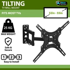 Universal TV Wall Mount Bracket Tilt for 32-55 inch Adjustable Bracket USA