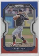 2021 Panini Prizm Red White & Blue Prizm Zach Plesac #42 uk2