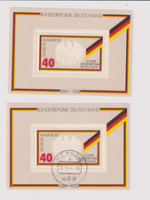 GERMANIA, 1974, MS 1703 TY 550 40pf MULTI, MNH + GOMMA E M/FOGLIO USATO