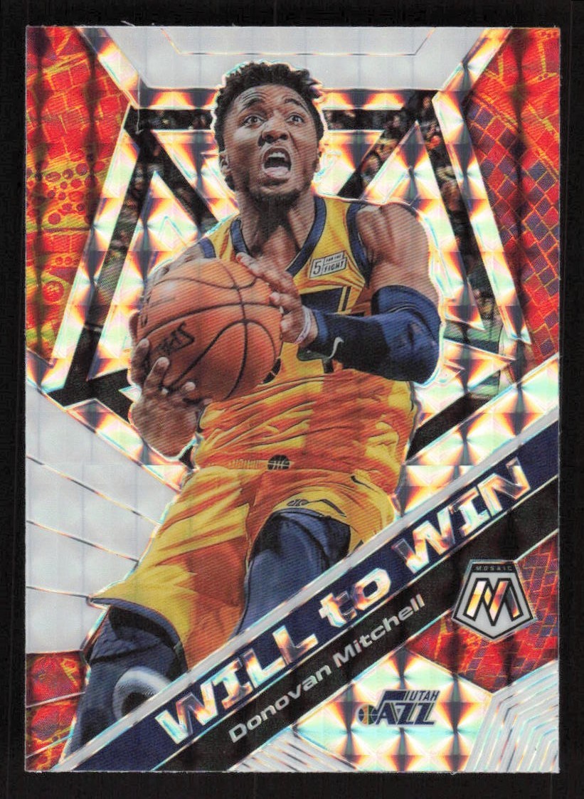 2019-20 Panini Mosaic #16 Donovan Mitchell Will to Win Mosaic