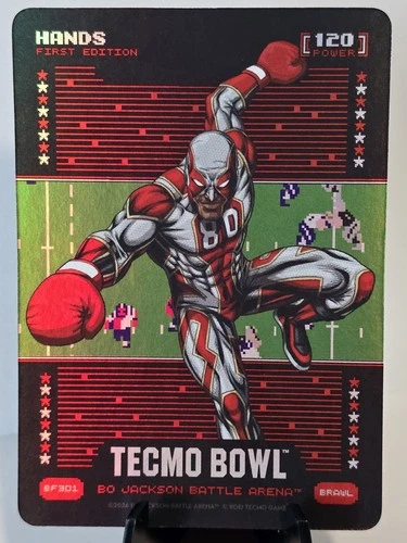 Bo Jackson Battle Arena Tecmo Bowl - Hands Brawl Battlefoil BF301 - Jerry Rice