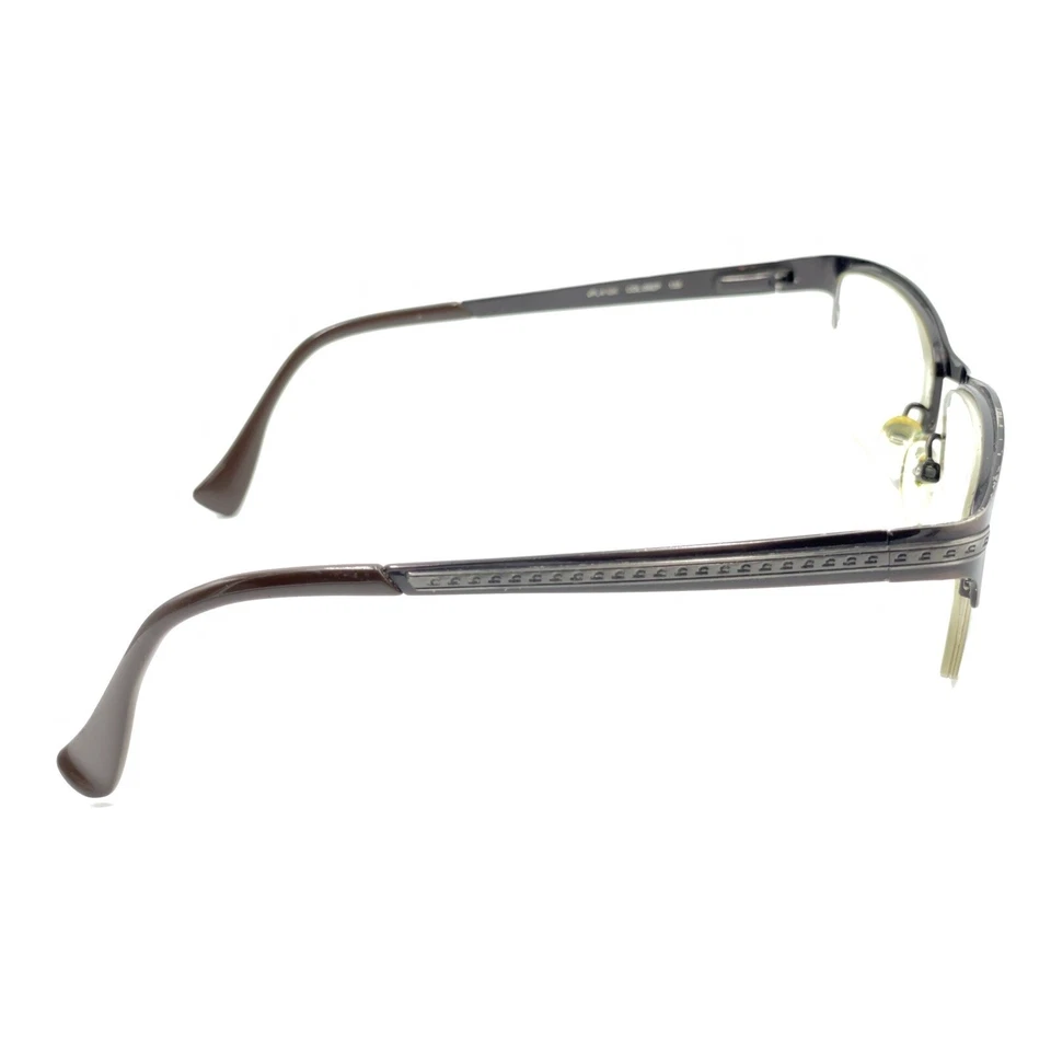 Police COL 08EP Marco Rectangular de Metal Marrón Oscuro Medio Anteojos Monturas 135 Foto 4 de 4