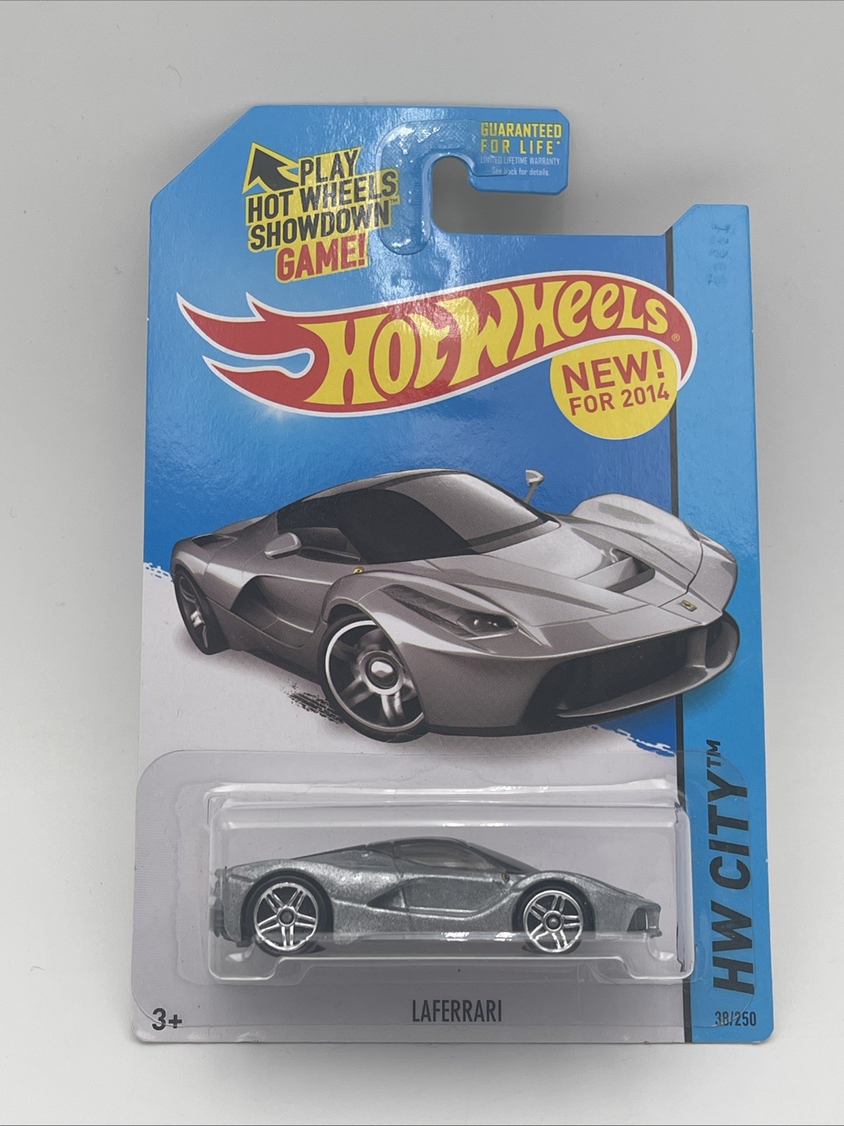 Hot Wheels 2014 HW City Ferrari LaFerrari Silver 38/250 HW Speed Team