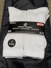 Men  s Crew Socks 10-13 6 Pairs Wear Proof Athletic