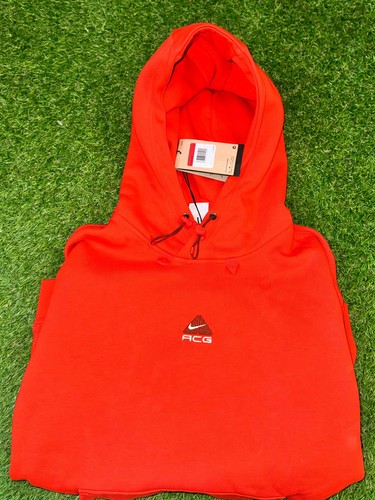 Nike ACG Therma-FIT Orange Pullover Hoodie DH3087-633 High Neck Size Large NEW
