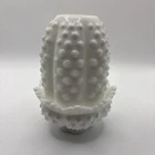 Fenton Milk Glass Hobnail Fairy Lamp Light Vintage Excellent Condition