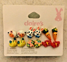 Claire  s Set of 6 Easter Post Earrings         NEW 