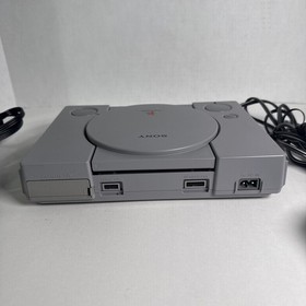 Sony PlayStation 1 Console Bundle, 1 Controllers, 5 Games, Tested, AV Cord