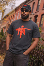 IRON Other Side Mike TYSON BOXING Black T SHIRT + HAT SAMURAI MT Deadstock M