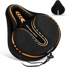 New Large Gel Bike Seat Cover, Extra Soft Bike Seat Cushion for Men Women Comfor