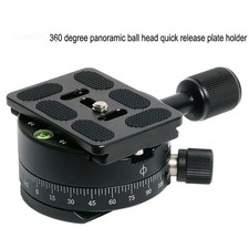 Panoramic Photography 360 Tripod Head Mount Quick Release Plate for DSLR Camera
