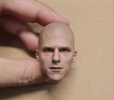 1/6 Head Sculpt Cool Man Lex Luthor Carved Model Fit 12''Male Action Figure Doll