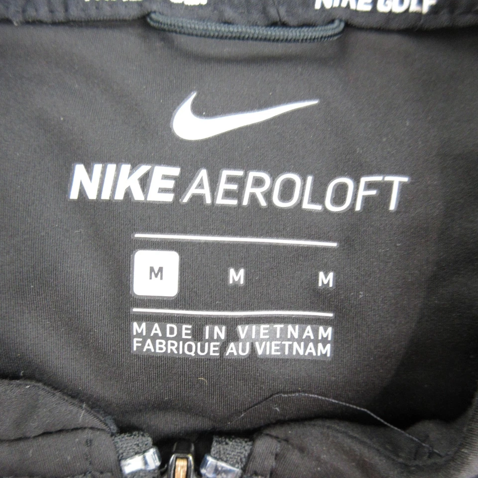 Nike Golf Aeroloft Jacket Mens Medium Black Full Zip Perforated 932235-010 - Image 4 of 4