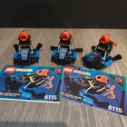 Lego Aquazone Aquasharks Shark Scout 6115 (Lot of 3) Complete w/Instructions