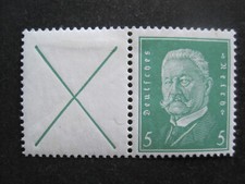 Deutsches Reich Zusammendruck W 27.1 minr. 411 Falz ( AA 478)