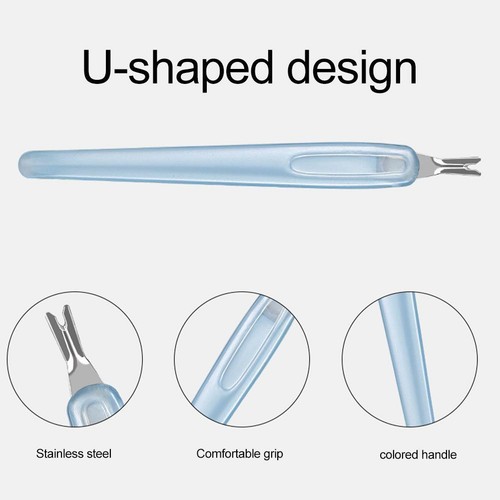1 Stück Nail Art Gabel Trimmer Schälen Nagelhautentferner Werkzeug Nagelhautschieber ^ - Bild 14 von 26