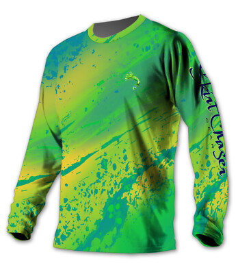 Men's Long Sleeve Mahi Series UPF 50+ Microfiber Performance Fishing Shirt