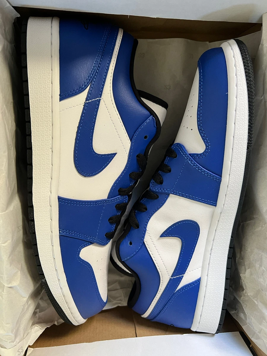 Nike Air Jordan 1 low Game Royal Men's 553558-124 Size 11 Los