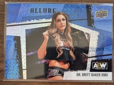 2022 AEW Dr. Britt Baker DMD BLUE /35 ALLURE Trading Card Upper Deck Mint #85776