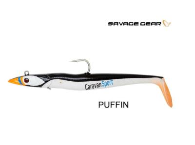 Savage Gear Pesce in gomma per pesca in mare Sandeel V2 Big Game 23,5 cm 175 g, colore: blu perla argento
