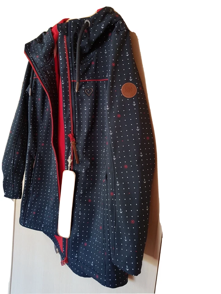 Alife & Kickin  Damen Softshell-Jacke mit Kapzue Farbe blau Größe XXL NEU - Bild 2 von 4