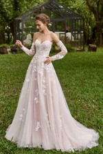 Bridal A-Line Dress Size US-10