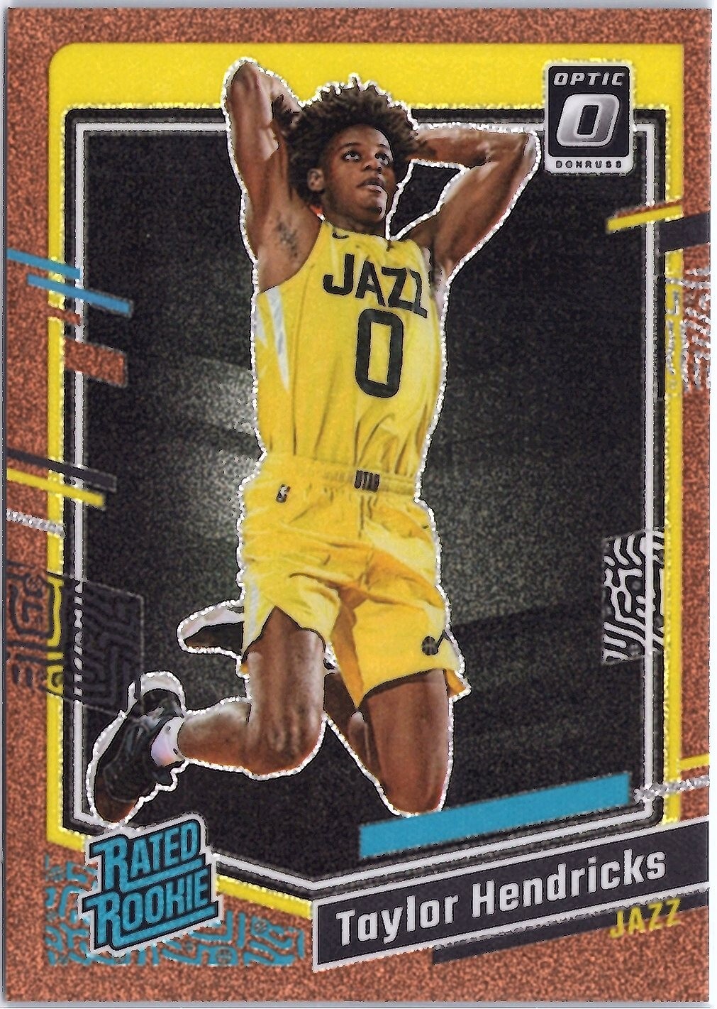 2023-24 Donruss Optic Rated Rookie Copper Glitter #233 Taylor Hendricks (RC) /99