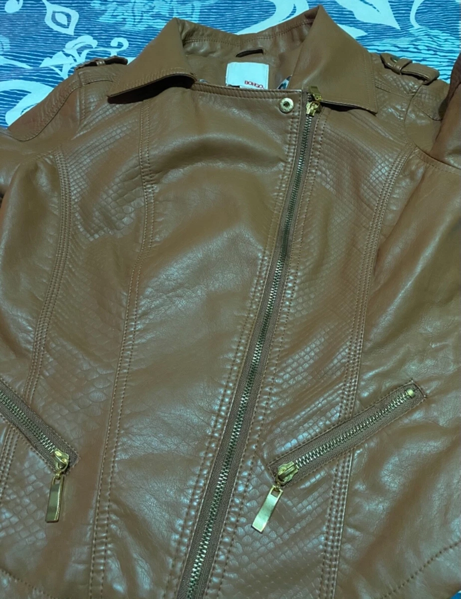 Bongo faux leather jacket clearance