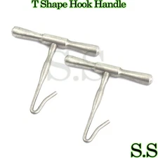 2 GIGLI Saw T Handles NeuroSurgical Veterinary Instruments