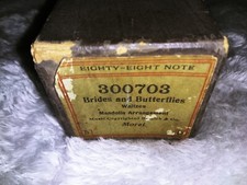 88 Note 300703 Brides And Butterflies Waltzes Moret Antique Piano Music Roll