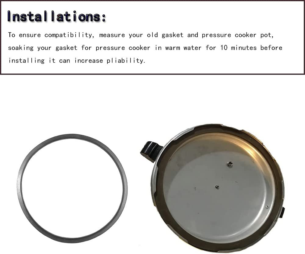 Pressure Cooker Gasket Seal S9892 Replacement for Mirro S-9892, 9892, M-0296, M-