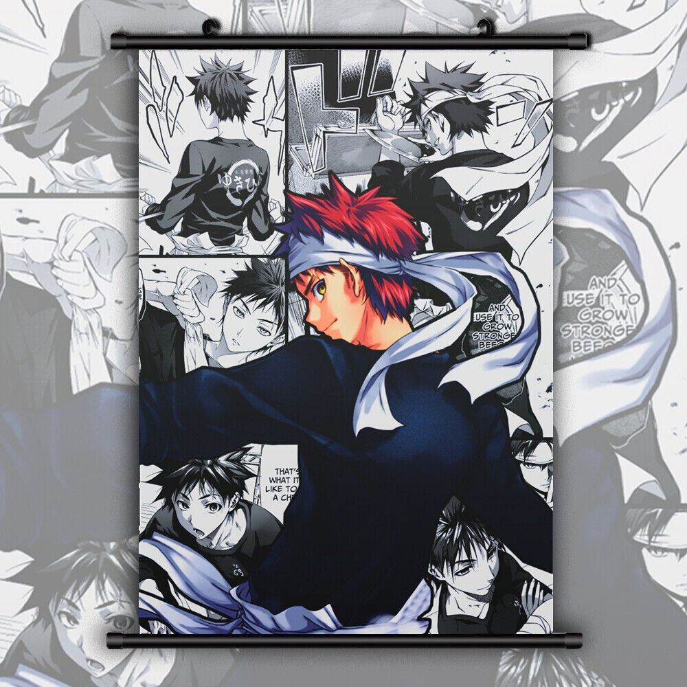 Shokugeki no Souma Yukihira Soma HD Print Anime Wall Poster Scroll Room  Decor