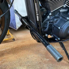 Black Engine Guard Highway Crash Bar For Harley Street Bob Low Rider FXLR 18-25