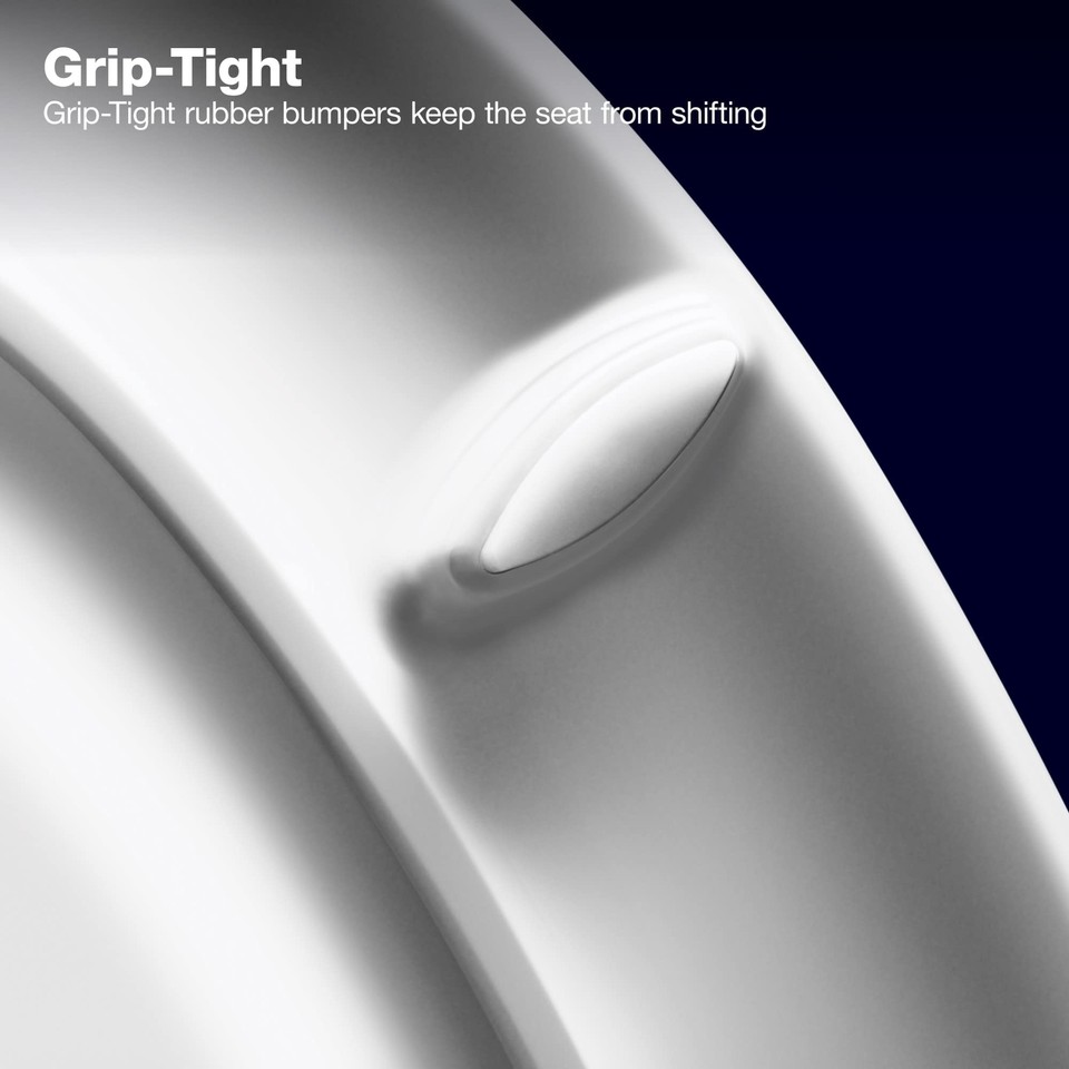 Kohler 26801-0 ReadyLatch Toilettensitz – Leises Schließen, Leicht Zu Reinigen, Für Längliche WC