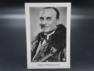 1930s Josetti Film Stars #180 ALBERT BASSERMANN Tobacco Cigarette Movie Card