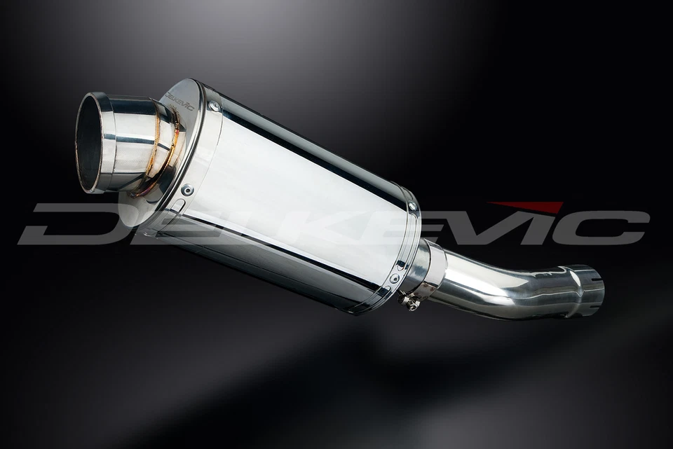 Suzuki GSX650F Katana 2007-2016 Slip On 9" Ovalado Acero Inoxidable Silenciador Kit Foto 4 de 4