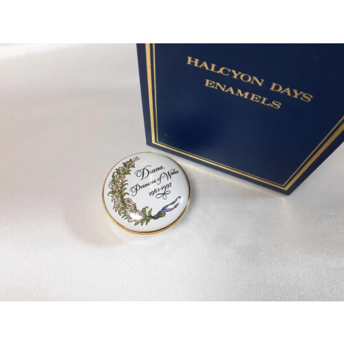 英国王室御用達　HALCYON DAYS ENAMELS 小物入れ ピルケース ☆イギリス王室御用達 HALCYON DAYS ENAMELS スミソニアン 小物