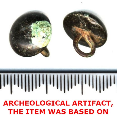 925 Silver Medieval - Renaissance Buttons. Historical Reenactment. - Picture 2 of 2