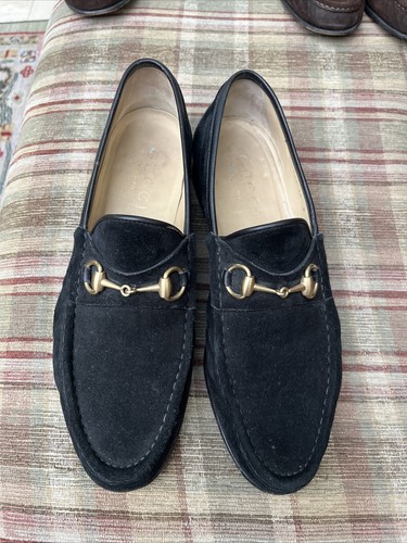mens suede gucci loafers | eBay