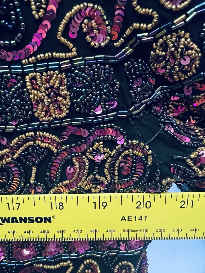 Chaqueta Niteline Della Roufogali con cuentas de lentejuelas para mujer M seda multicolor Foto 4 de 4